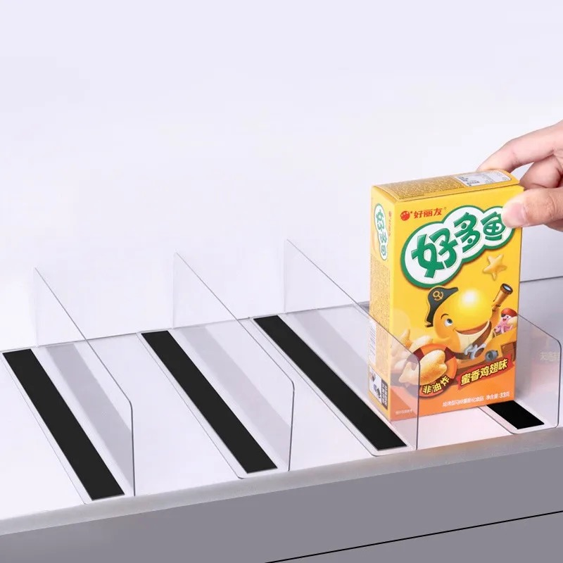 5PCS L 모양의 선반 분배기 PVC 투명 구획 슈퍼 - Food Storage Types 리뷰 및 가격