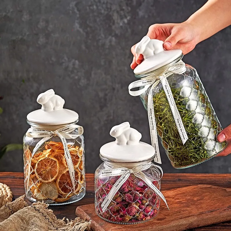 투명 유리 밀폐병, 세라믹 뚜껑, 식품 보관 용기, 주 - Food Storage Acrylic Containers 리뷰 및 가격