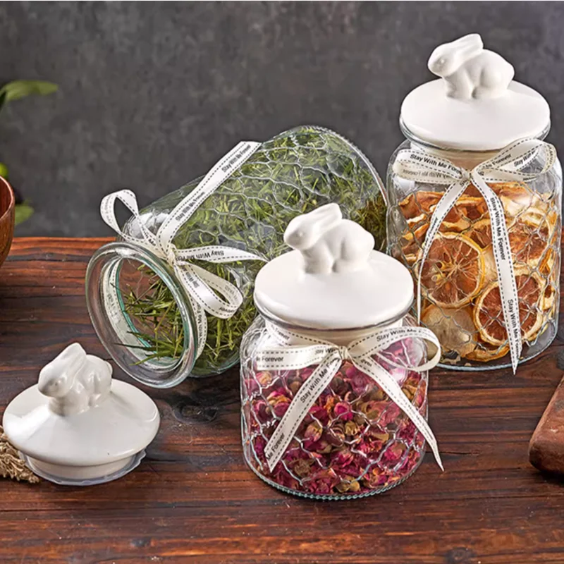 투명 유리 밀폐병, 세라믹 뚜껑, 식품 보관 용기, 주 - Food Storage Acrylic Containers 리뷰 및 가격