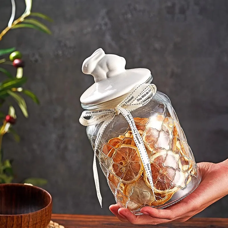 투명 유리 밀폐병, 세라믹 뚜껑, 식품 보관 용기, 주 - Food Storage Acrylic Containers 리뷰 및 가격